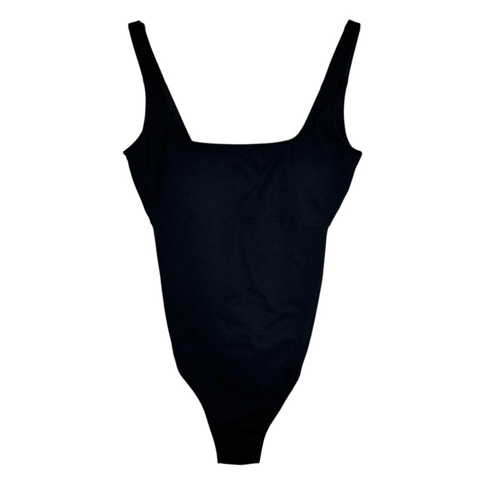Fabletics NWT Sunset Scoop One Piece Swimsuit Black XS Athletic Shaping $85